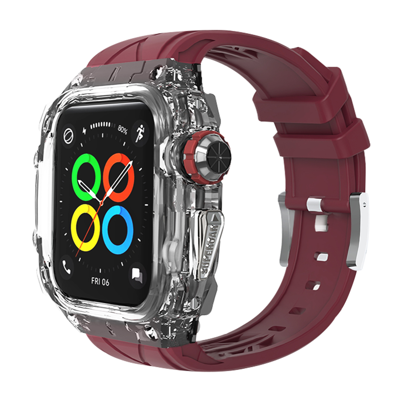 Picture of For Apple Watch Strap Super Running Color Transparent Black appleiwatch9876 One Strap 44/45mm