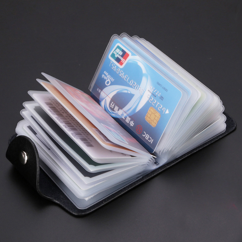 Fashion Women's Cowhide Card Bag Men's Multi-Card Business Card Holder Business Bank Credit Card Case Leather Driver's License
