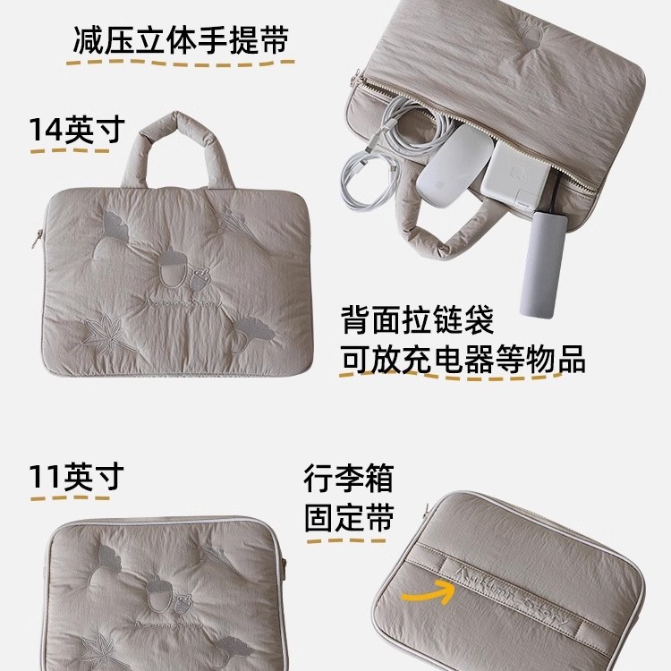 Picture of New laptop bag for women for Apple MacBook14-inch Huawei 11-inch ipad storage bag