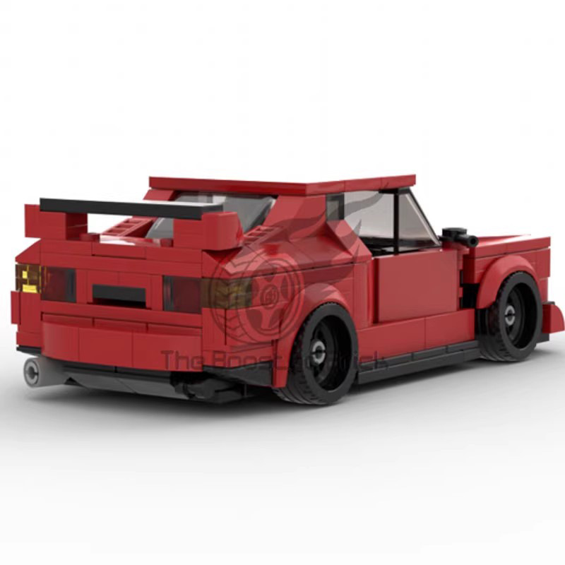 Picture of MOC compatible with Lego creative model BMW M3 e30 red sports car racing puzzle assembling building blocks toy