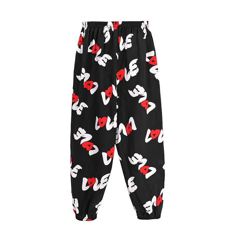 Picture of Summer New Adult Mom Kidsren Boys Girls Family Wear Bloomers Anti-Mosquito Pants Cotton Silk Pants Trousers