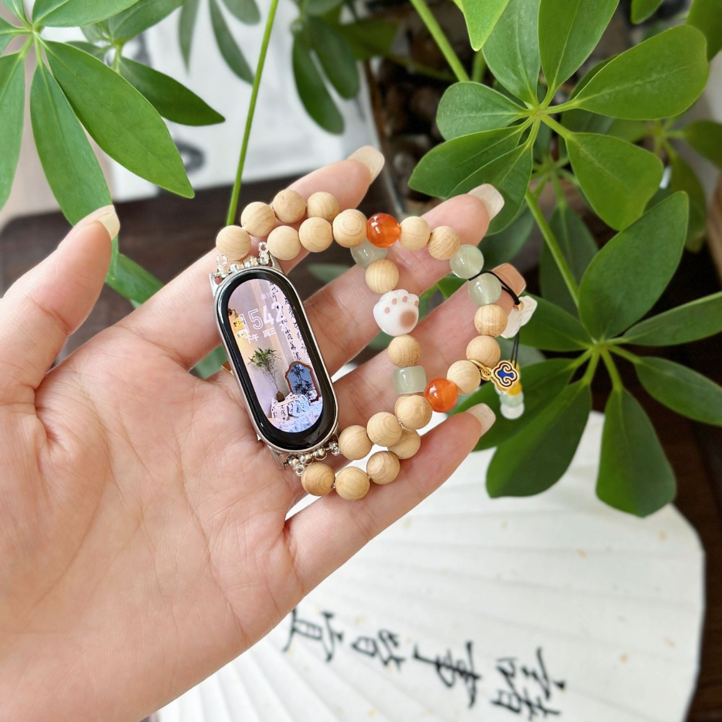 Guofeng sandalwood for mi band 8pro strap Guofeng mi band 9 strap band7/6/543