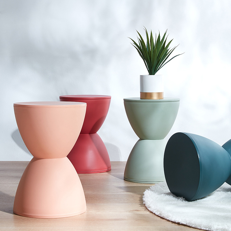 Picture of Prince Stool Nordic Style Plastic Round Stool Fashionable Simple Low Stool Simple Modern Adult Household Shoe Changing Children's Meal Stool