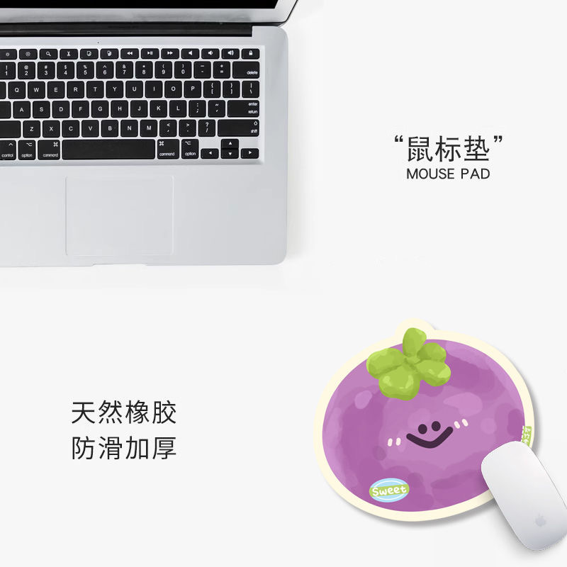 Picture of Special-Shaped Cartoon Mouse Pad Non-Slip Thickeneded Cute Creative Ins Fun Office Game Mat Fruit Red Guava Model