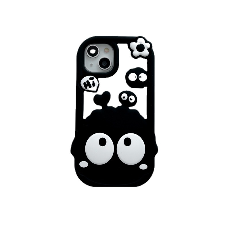 Picture of Cartoon Cute Briquette Expression Suitable for Iphone14Pro Max Apple 12 Mobile Phone Case 11 Soft Silicone Case 13 New
