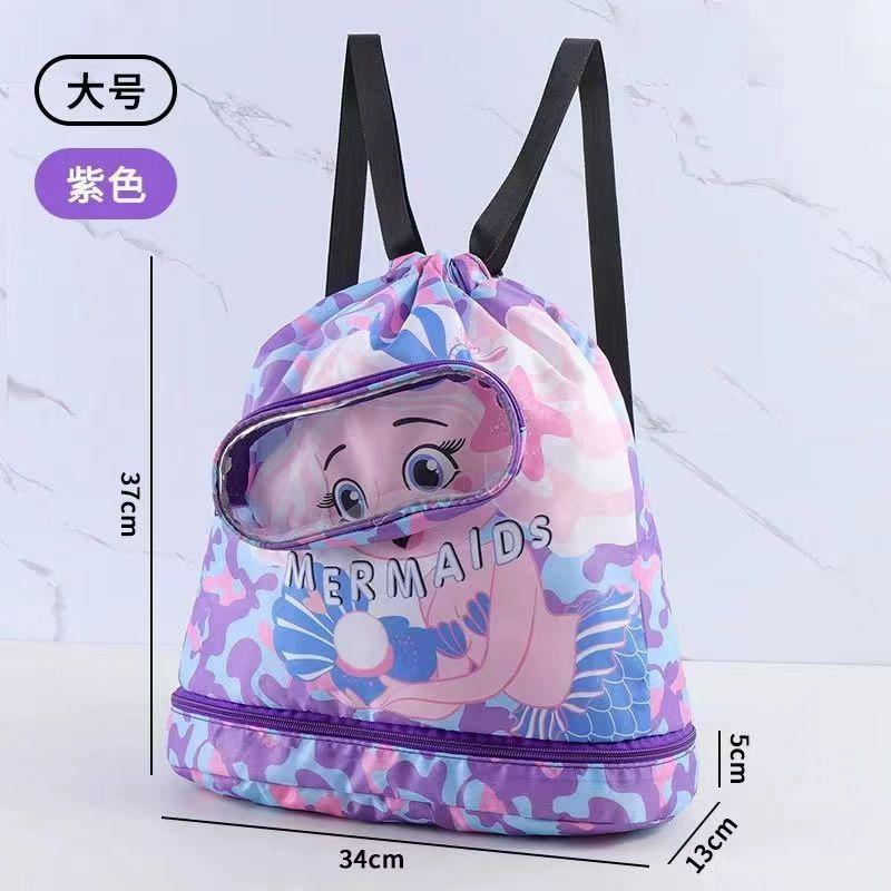 Picture of [] Fashionable Kidsren's Swimming Bag Swimsuit Storage Bag Large Capacity Dry and Wet Separation Backpack Storage Bag