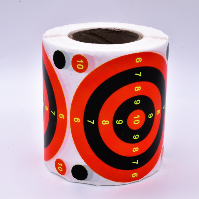 Picture of Ring-shaped arrow target paper self-adhesive shooting gun target paper practice round target sticker bow and arrow aiming splash target paper