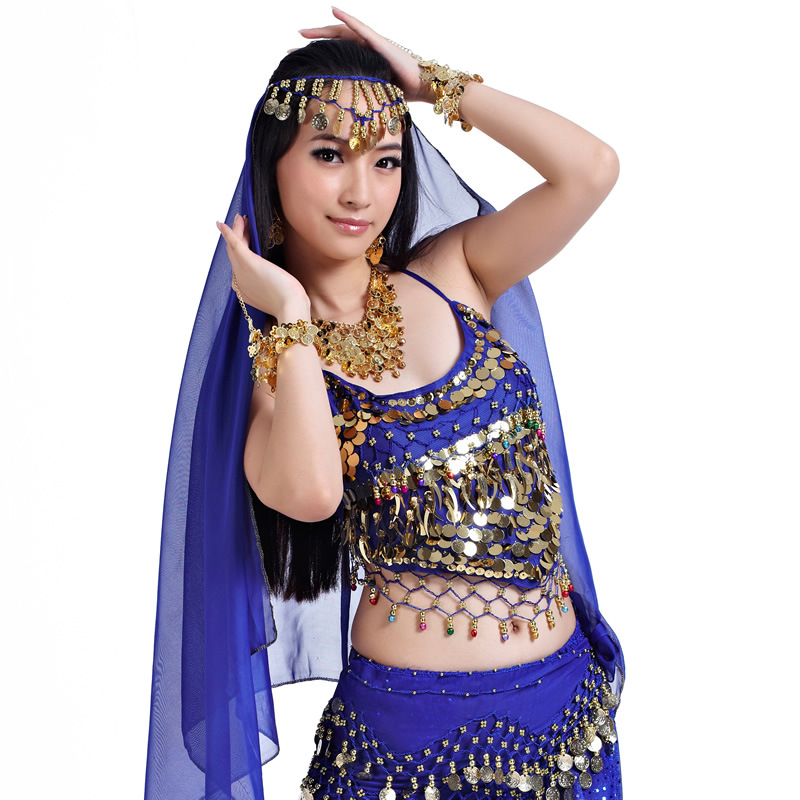 Picture of Dancer hand hook head chain belly dance veil hand hook head chain belly dance headwear belly dance gauze wholesale
