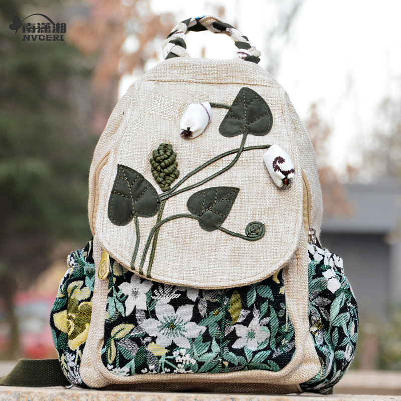 Picture of Ancient Style Backpack, Ethnic Style Backpack, Casual Cloth Bag, Backpack, Travel Backpack, Lightweight Backpack, Art Bag
