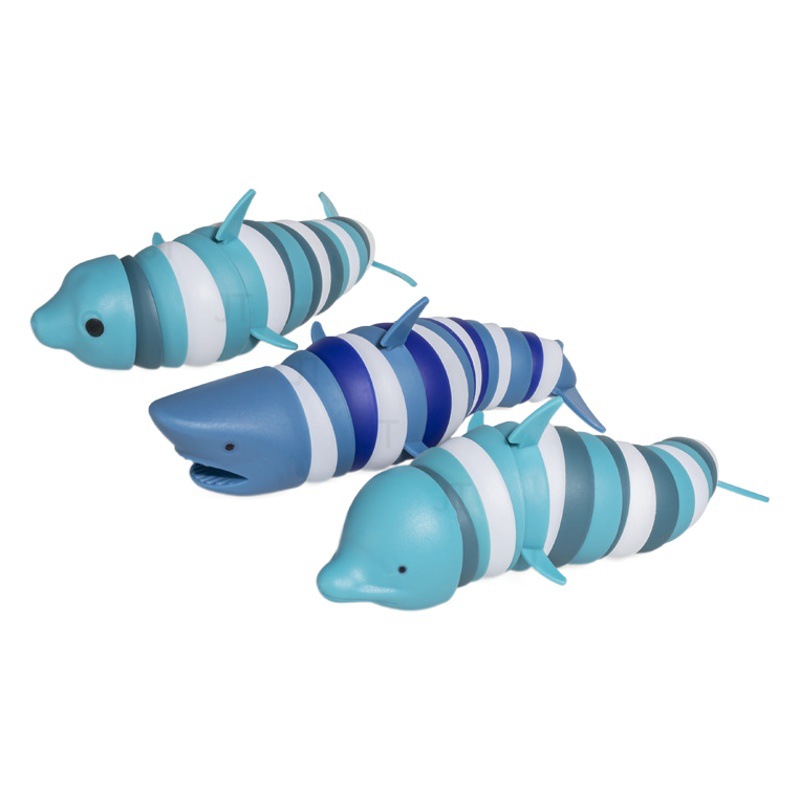 Cross-border Explosions Tricky Toys Simulation Dolphin Shark Seal Children's Educational Decompression Toys Creative Desktop Ornaments