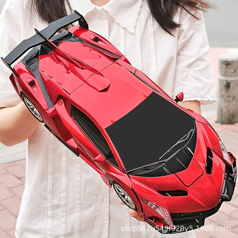 Picture of Gesture sensing one-key deformation remote control car charger electric car robot King Kong racing children's toy car generation
