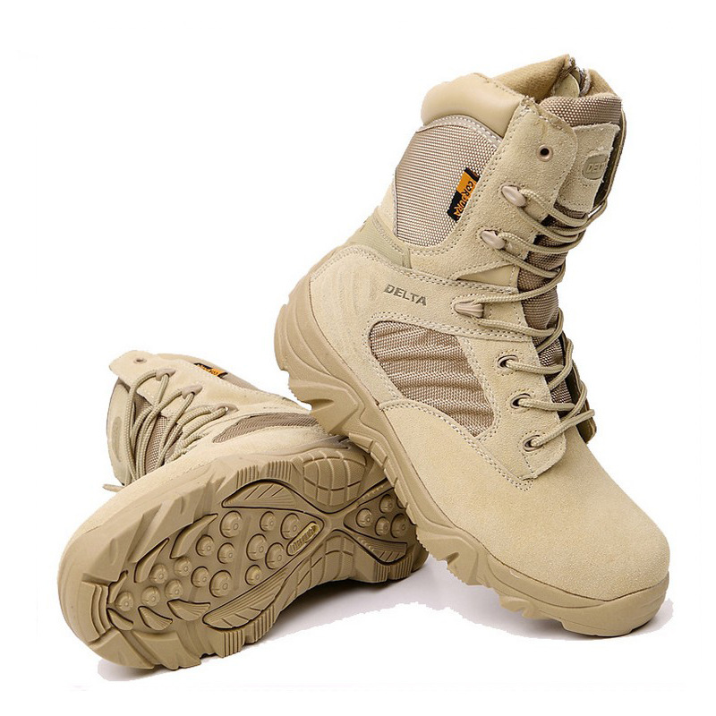 Picture of Cross-border supply of new high-top military boots men's combat boots waterproof Delta desert boots hiking boots spot