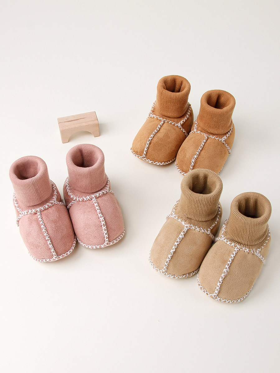 Picture of Baby Toddler Shoes, Baby Socks, Winter 0-12 Months Baby Toddler Shoes, Thickeneded and Velvet Soft-Soled Baby Shoes