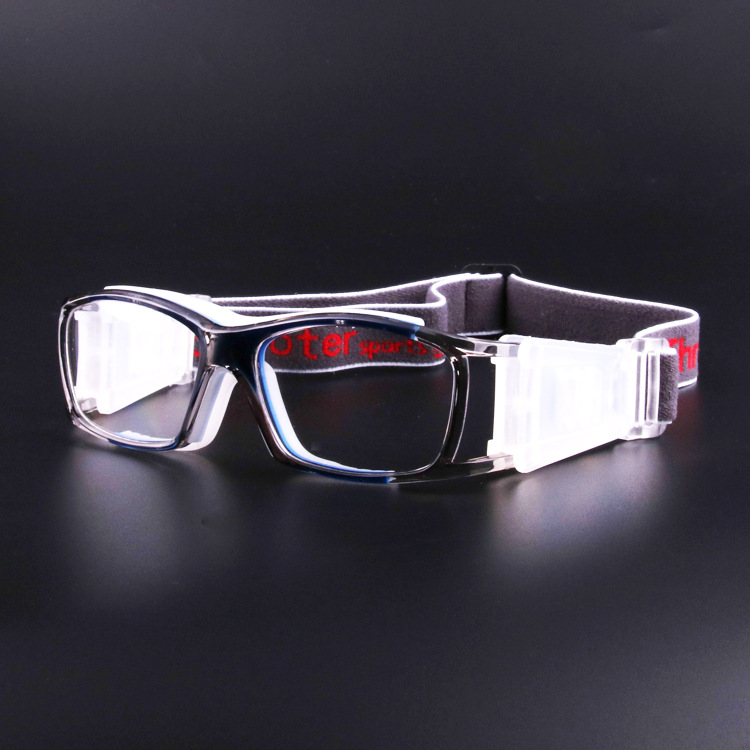 Picture of Fashion Unisex Explosion-proof Outdoor Sports Glasses Three-point Kids Can Equipe with Myopia Goggles Football Glasses Frame