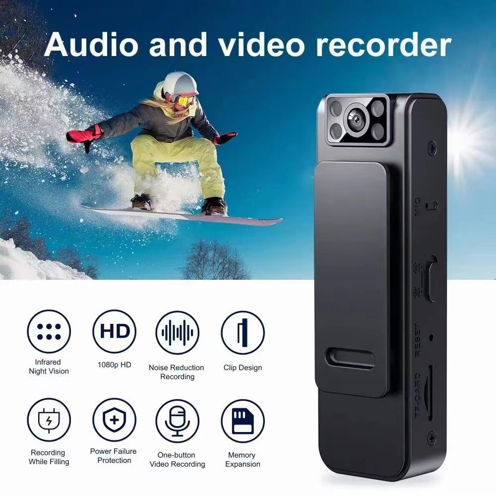 Picture of Foreign trade wifi motion camera handheld thumb camera HD night vision 1080P on-site law enforcement recorder