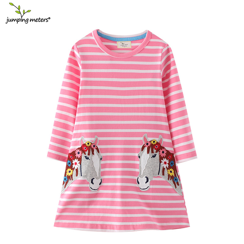 Picture of Girls dress autumn new children's clothing Europe and the United States wholesale long sleeve student skirt children's skirt a generation of hair