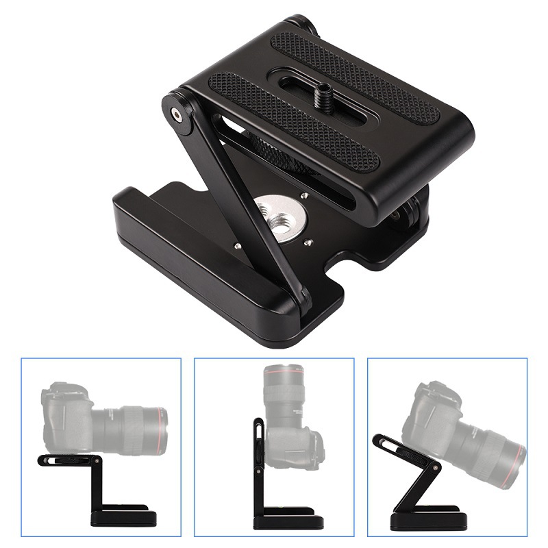 Picture of Metal Z-type folding pan/tilt quick release seat tripod P200 macro board Admiralty quick 100-fold quick release Board base