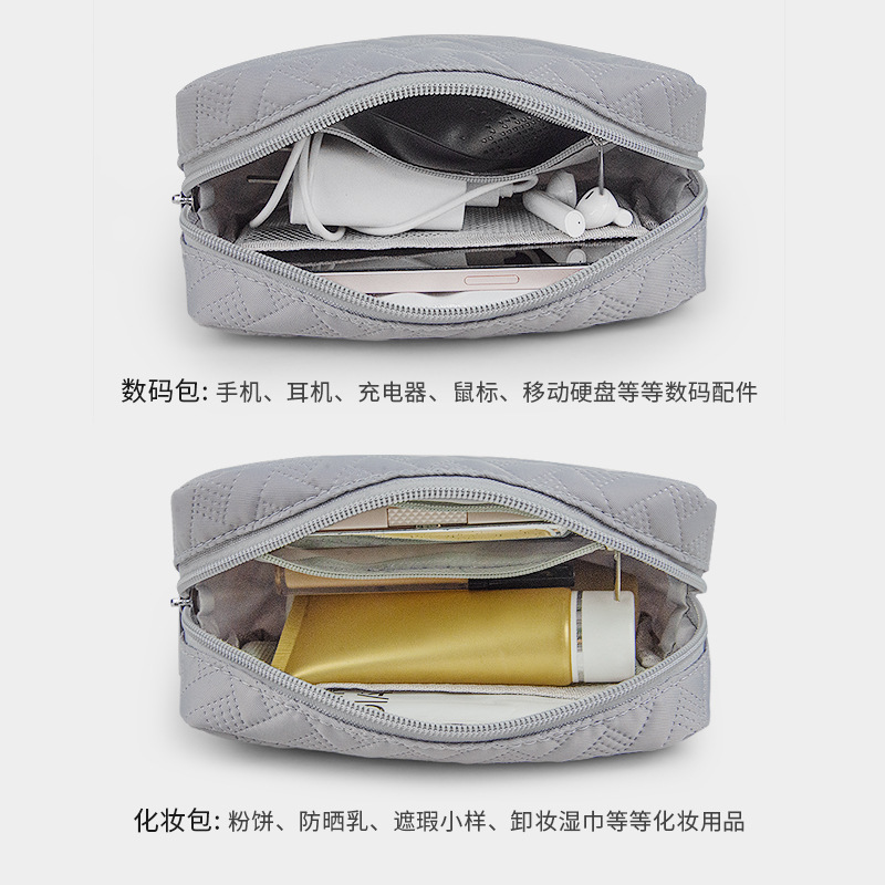 Picture of Digital Accessories Cosmetics Bag Data Cable Mouse U Disk Mobile Power Charger Head Cosmetics Bag Simple Cosmetic Bag