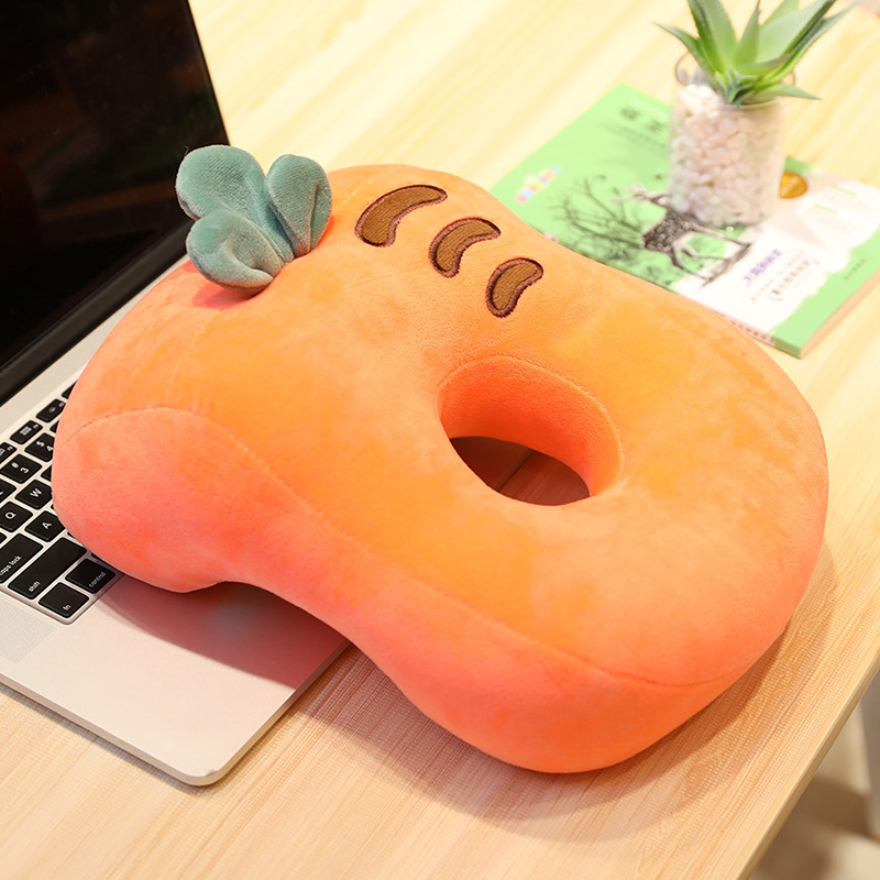 Picture of New breathable nap pillow small doll cute expression plush toy puppet pillow gift spot wholesale