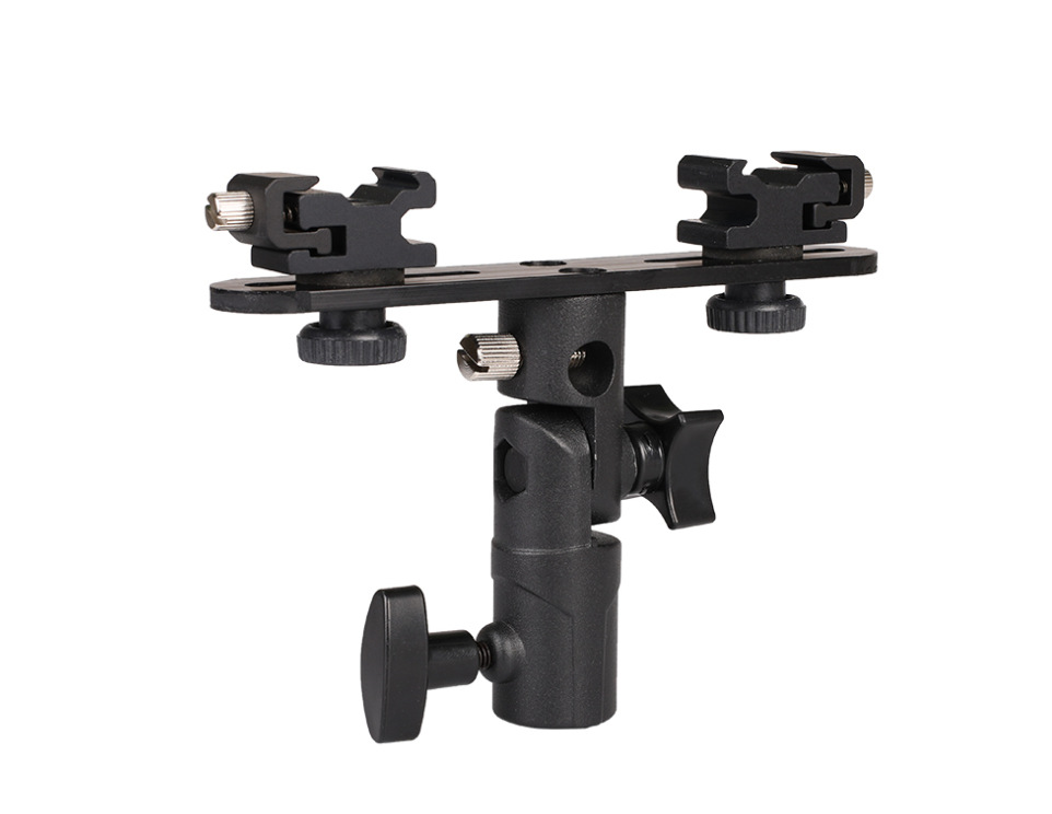 Picture of Lamp holder shading umbrella adjustable three-section lamp holder lamp holder base H-type tripod adapter flash lamp holder