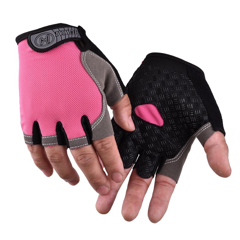 Picture of Half-finger outdoor sports cycling gloves for men and women mountaineering fitness yoga driving shock-absorbing non-slip open-finger breathable gloves