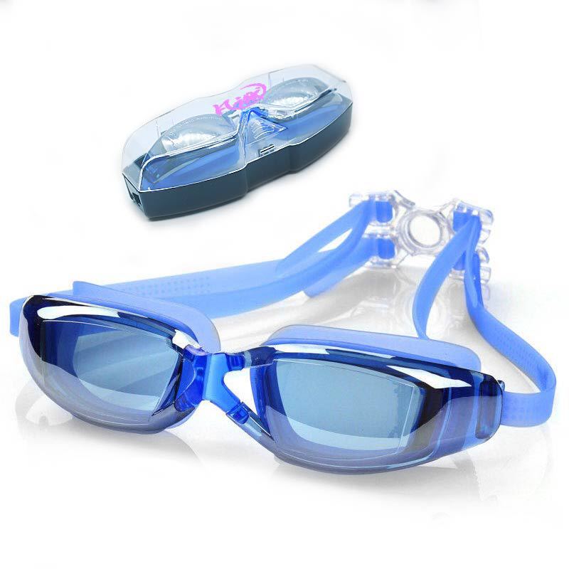Picture of Myopia optional pink swimming goggles women waterproof anti-fog HD swimming glasses large frame transparent diving equipment wholesale