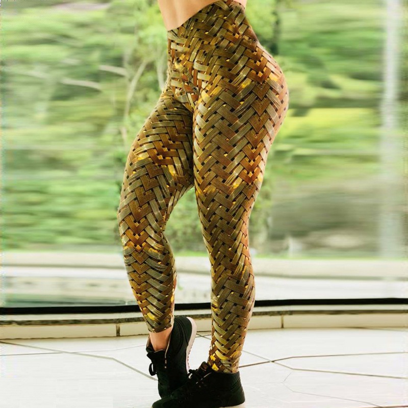 Picture of Spot supply cross-border Wish Amazon Ebay water droplets sweat beads high waist printed leggings sports yoga pants