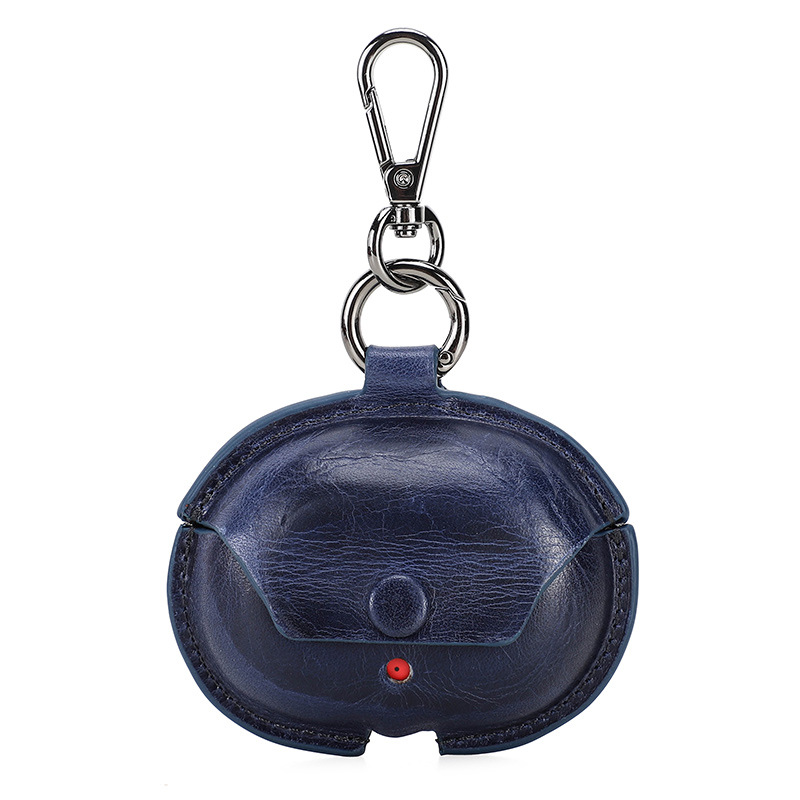 Picture of For Apple Beats Studio Buds Headphone Case Crazy Horse Leather Portable Bluetooth Headset Case