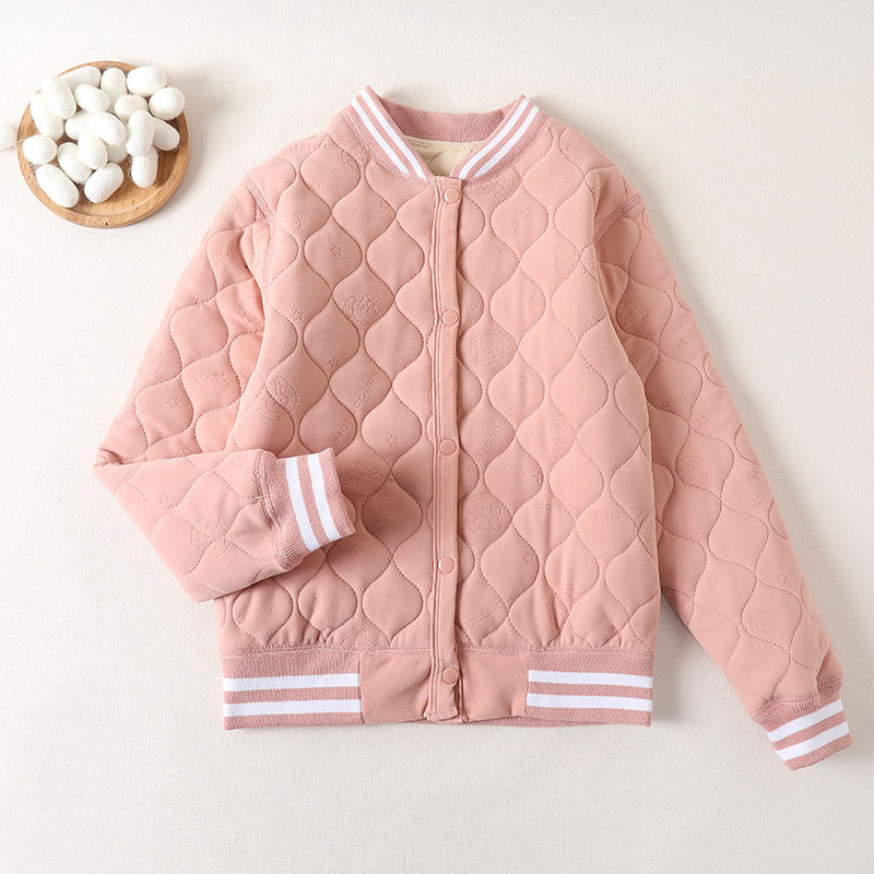 Picture of School uniform artifact girls' thermal underwear suit Winter Children's fleece-lined cotton clothes liner primary school students wear cotton-padded jacket