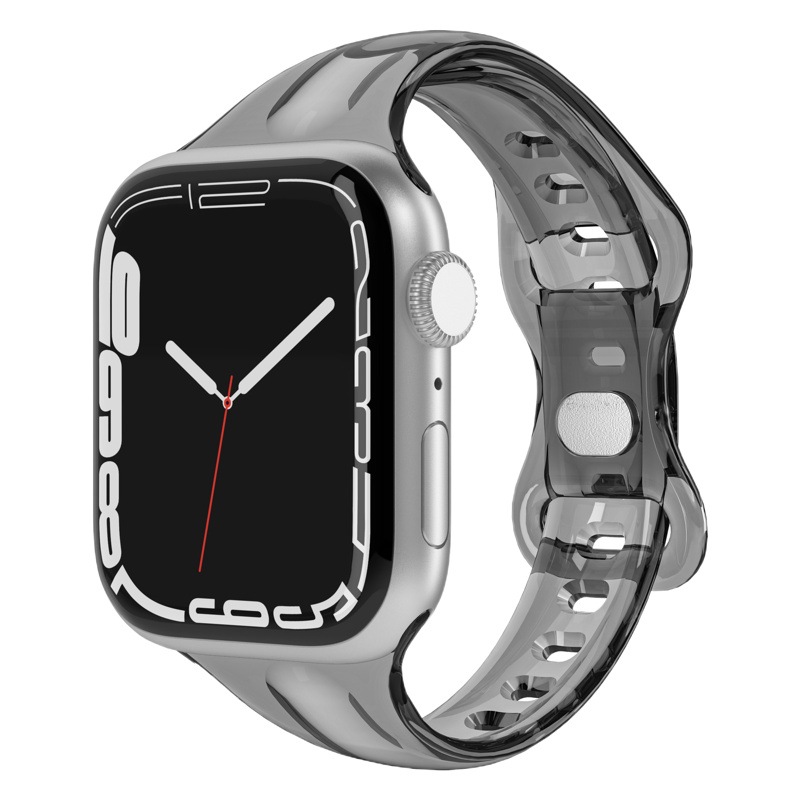 For Apple Watch Strap appleiwatchs10 Small Man Waist Buckle iwatch9 Transparent Color TPU Strap