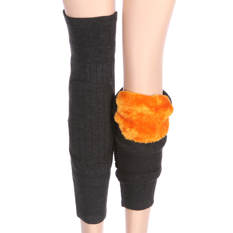 Picture of Knee Pads Autumn and Winter Thickened Warm Old People Old Cold Legs Men and Women Imitation Wool Knee Pads Leg Pads with Velvet Wind and Cold