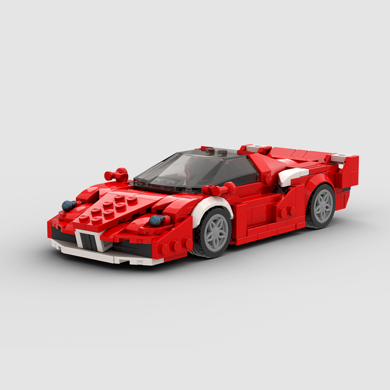 Picture of MOC Compatible Lego 111663 Ferrari FXX Red Super Run 8 Car Assembled speed Series Boys