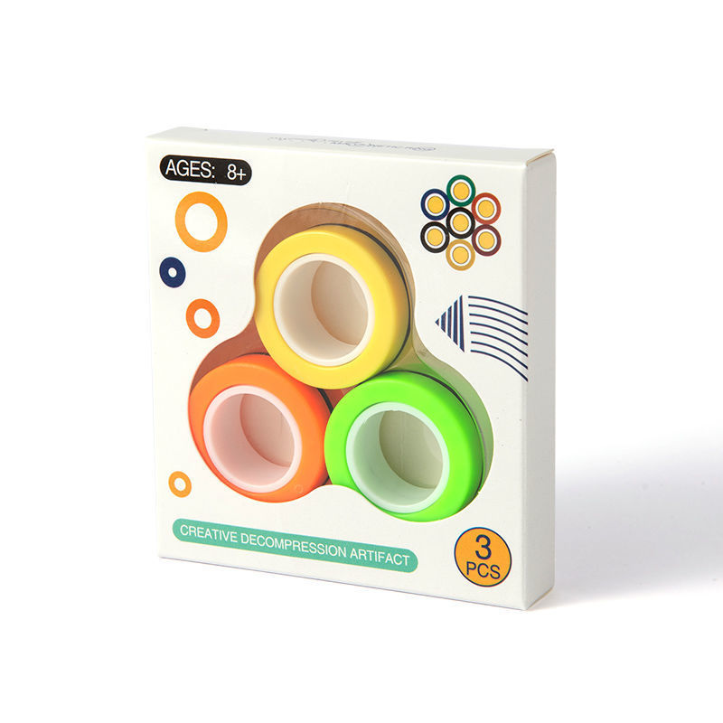 Picture of Decompression Toys New and Unique Cross-Border Amazon Magnetic Ring Ring Strong Magnetic Fingertip Spinner Toy Decompression