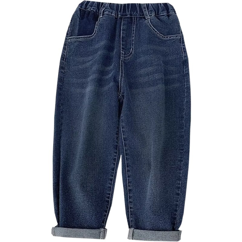 Boys' jeans 2023 Spring and Autumn new summer Middle and big children boys' pants children's fried Street summer jeans fashion