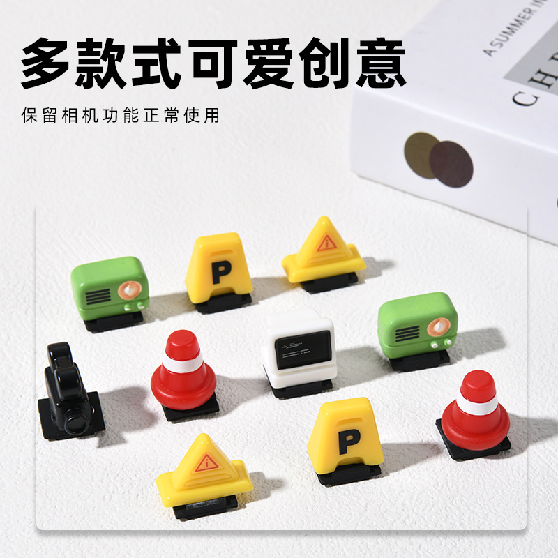 Picture of Retro Camera Hot Shoe Cover Hot Shoe Protective Cover Cartoon Suitable for Leica Canon Nikon Slr Sony Mirrorless Universal