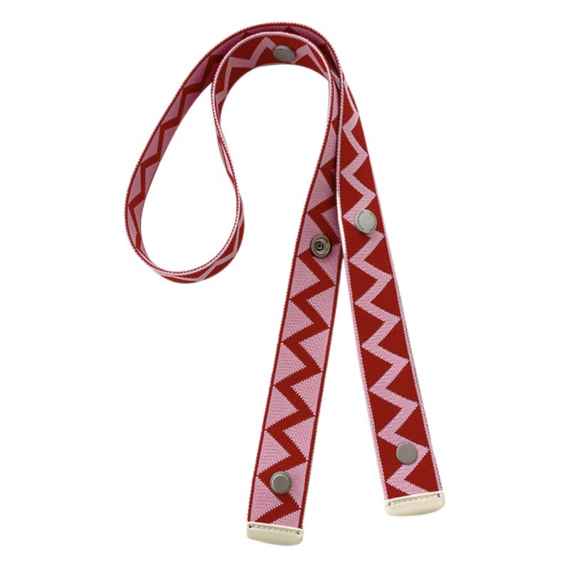 Niche Design Wave Pattern Adjustable Bag Shoulder Strap Single Crossbody Bag Strap Accessories Colorful Bag Shoulder Strap Strap Women