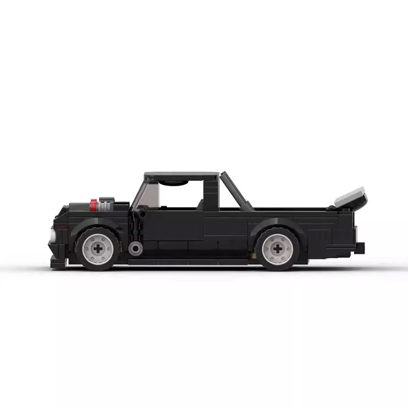 Picture of Ford Hoonitruck puzzle assembled car model compatible with Lego building blocks MOC ultimate tire killer journey