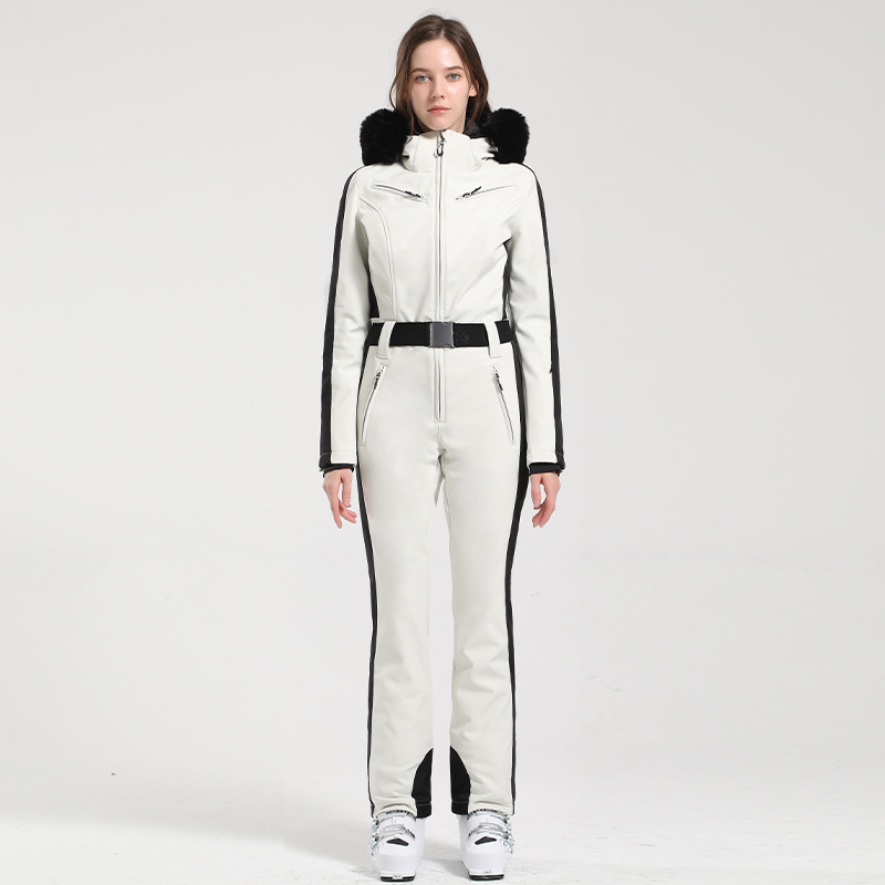 Picture of Professional Double-board Windproof Cross-border Ski Suit Women's Thickened Warm Waterproof Slim-fit Outdoor Ski Suit Women's suit