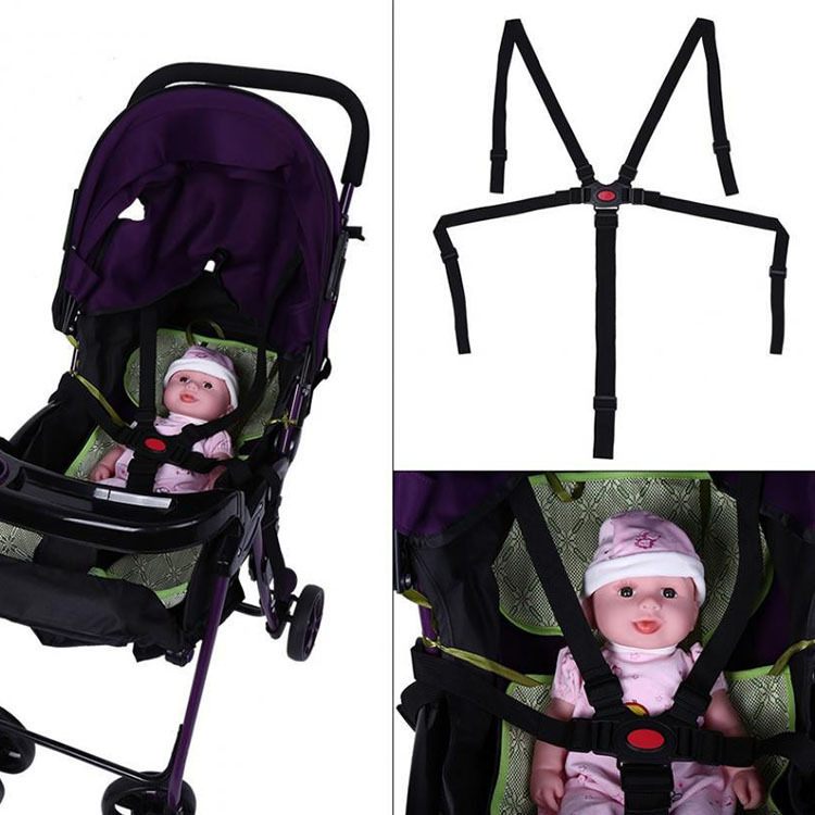 Picture of Baby Stroller with Accessories, Children's Dining Chair, Five-Point Strap, Baby Chair, Three-Point Restraint Strap