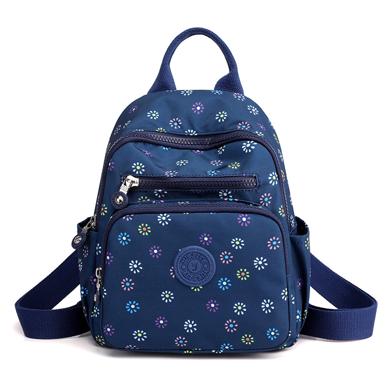 Picture of Trendy Outdoor Travel Women's Backpack Lightweight Student Schoolbag Fashion Water-repellent Nylon Cloth Bag Student Schoolbag