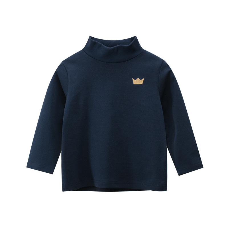 Picture of 27kids brand children's clothing autumn new wholesale Korean version of boys bottoming shirt baby clothes long sleeve T-shirt high collar