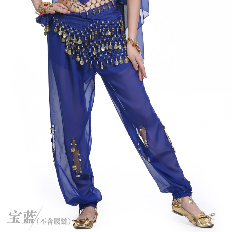 Picture of Dancer coin hanging knickers belly dance performance stage focus super stunning hollow performance dance pants dance pants