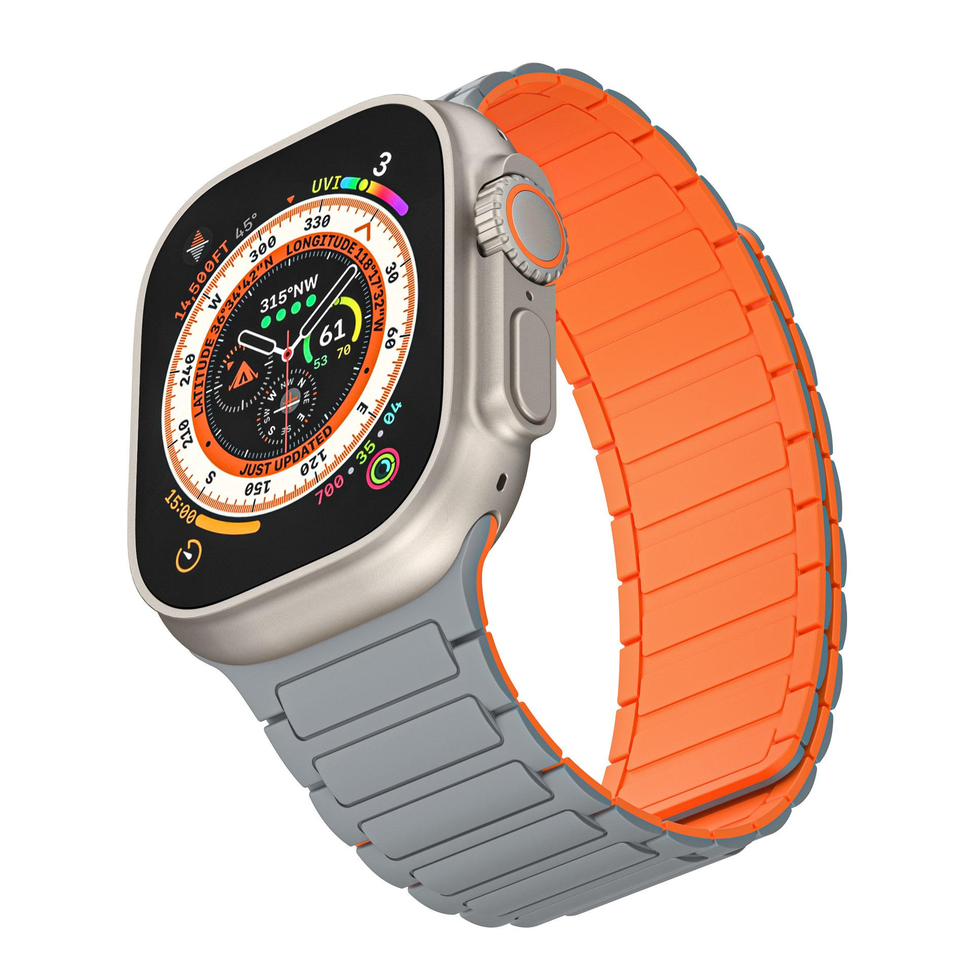Picture of Suitable for Apple Watch Magnetic Silicone Strap Appleiwatch10 Generation S9U Magnetic Loop Strap Tool Style