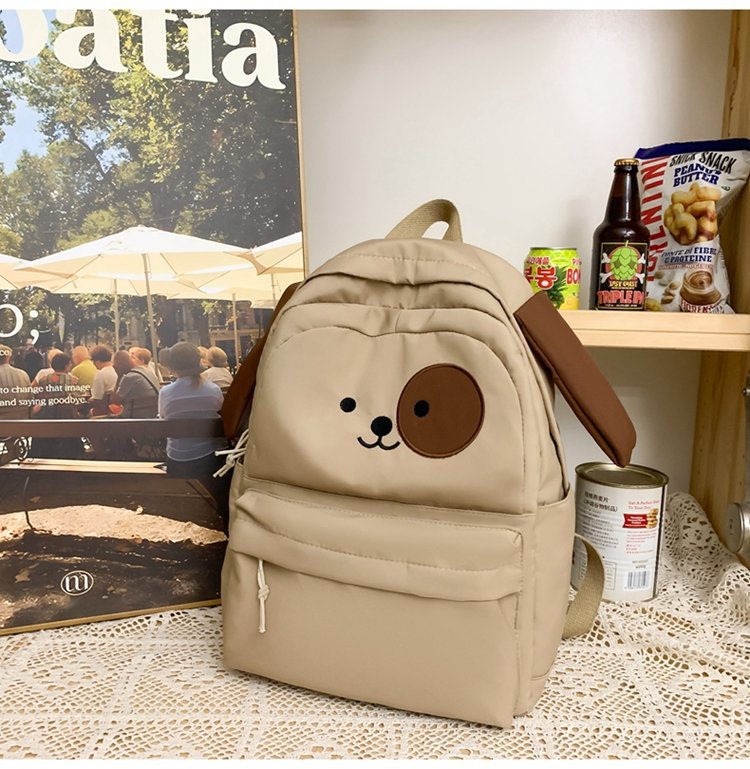 Picture of Japanese Harajuku Ins Antique Cartoon Schoolbag Women's Cute Dog Student Girl's Backpack Large Capacity Backpack