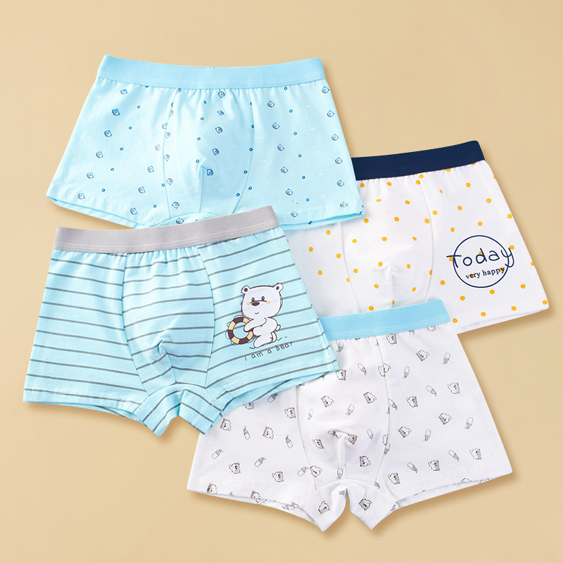 Picture of Children's Underwear Boys' Pure Cotton Boxer Shorts Boys' Baby Children's Underwear Underwear
