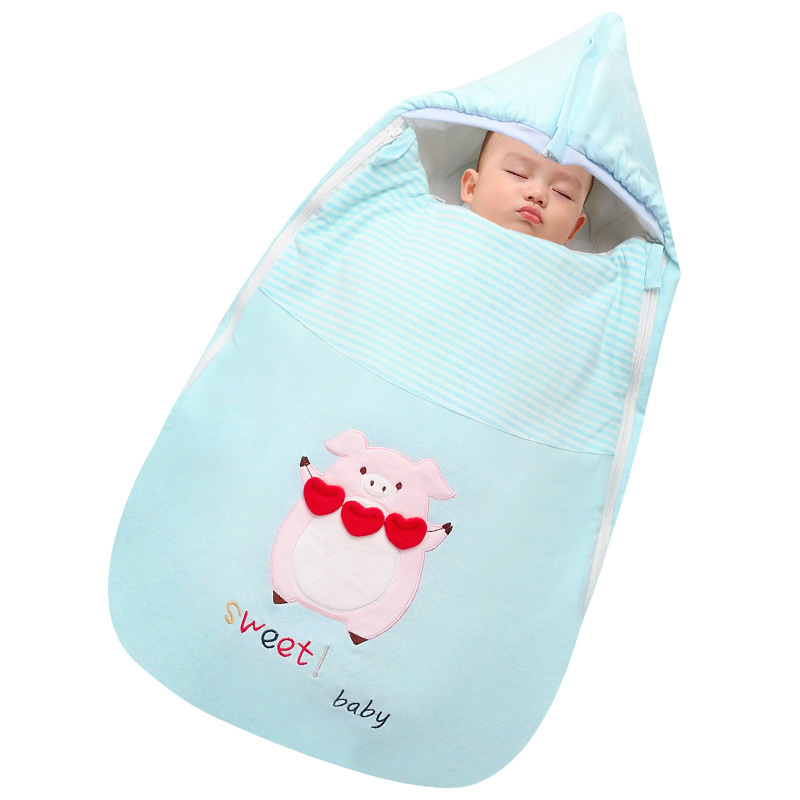 Picture of Factory direct supply of a generation of hair agent baby sleeping bag newborn belly kick thick swaddling clothes in autumn and winter