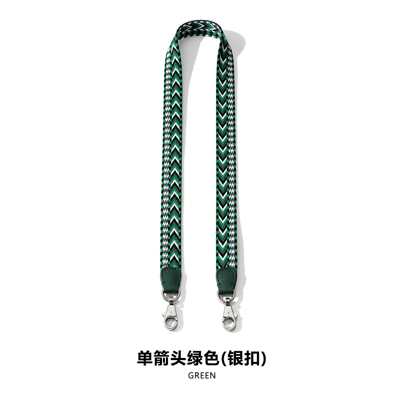 Picture of MHS-F-33 Single Arrow Pattern Wide Shoulder Strap with Litchi Pattern Strap High-end Canvas Patchwork Bag Shoulder Strap Accessories