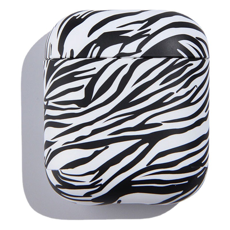 Personalized leopard zebra print airpods protective cover for Apple 1/2/3 generation Bluetooth earphone cover water sticker PC hard