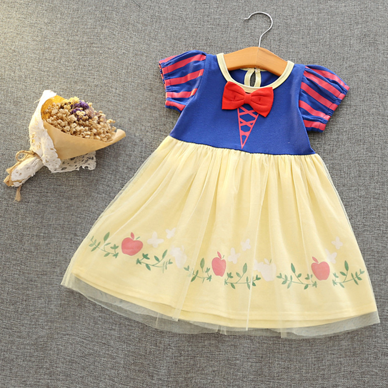 Picture of Amazon Girls Aisha Dress 2025 New Children's Summer Snow White Dress Baby Girl Summer Dress