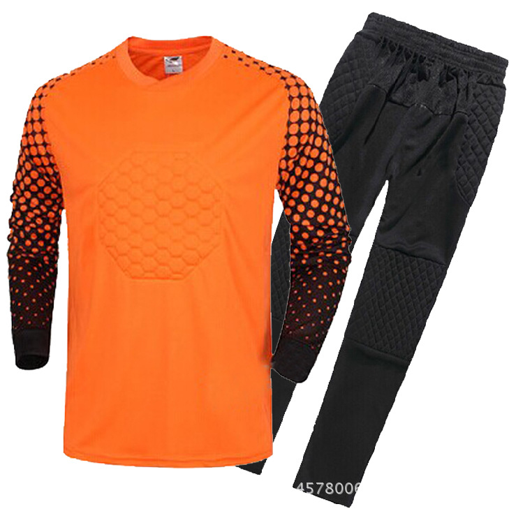 Picture of genuine goods Goalkeeper Clothing suit Adult Children Goalkeeper Clothing Professional Goalkeeper Clothing Thickened Sponge Protection Cushion